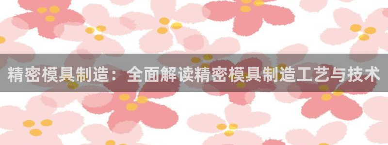 彩神赢了钱登录不上去：精密模具制造：全面解读精密模具制造工艺与技术