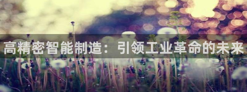 彩神8彩平台官网：高精密智能制造：引领工业革命的未来