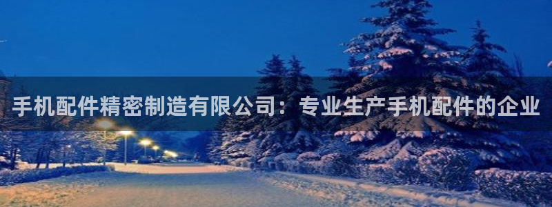 彩神平台可以破解吗：手机配件精密制造有限公司：专业生产手机配件的企业