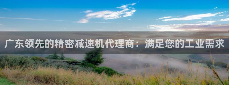 彩神vlll官网网上购彩：广东领先的精密减速机代理商：满足您的工业需求