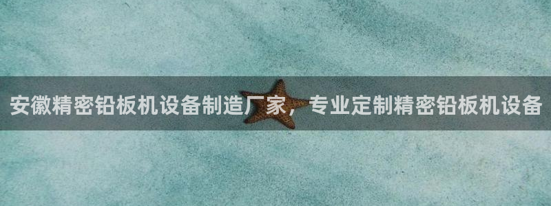 彩神平台是什么套路：安徽精密铅板机设备制造厂家，专业定制精密铅板机设备