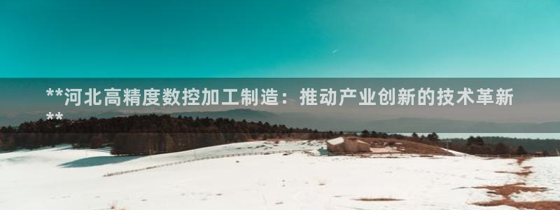 彩神客服电话：**河北高精度数控加工制造：推动产业创新的技术革新
**