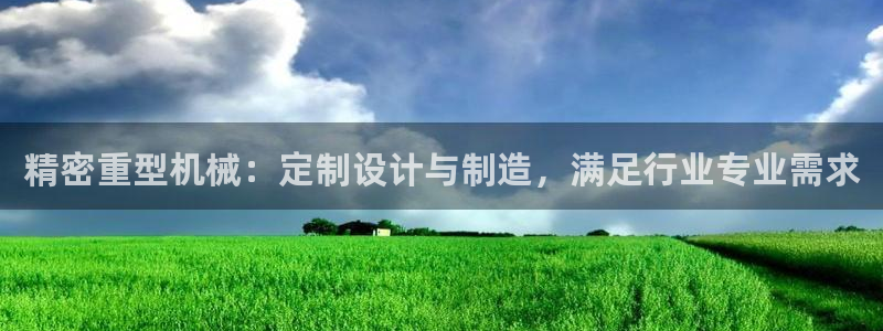 彩神大发官网：精密重型机械：定制设计与制造，满足行业专业需求