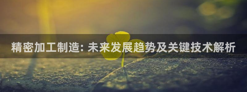 v大发彩神8iii：精密加工制造: 未来发展趋势及关键技术解析