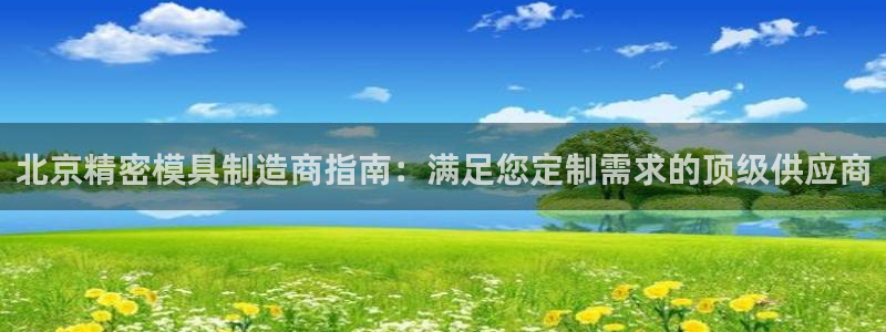 彩神平台之间是什么关系：北京精密模具制造商指南：满足您定制需求的顶级供应商