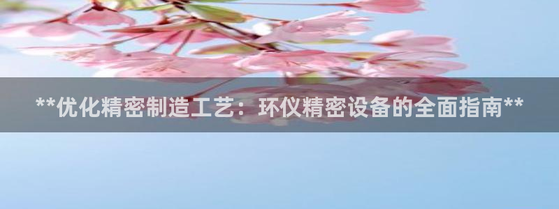 彩神ⅴll用户登录：**优化精密制造工艺：环仪精密设备的全面指南**