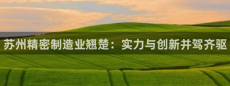 彩神v8是真的挣钱吗知乎：苏州精密制造业翘楚：实力与创新并驾齐驱