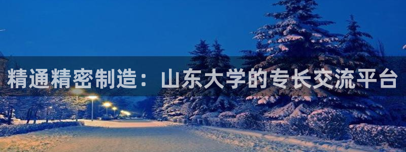 彩神ii官方网：精通精密制造：山东大学的专长交流平台