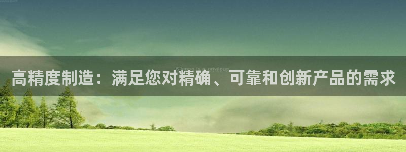 彩神ii官方网：高精度制造：满足您对精确、可靠和创新产品的需求